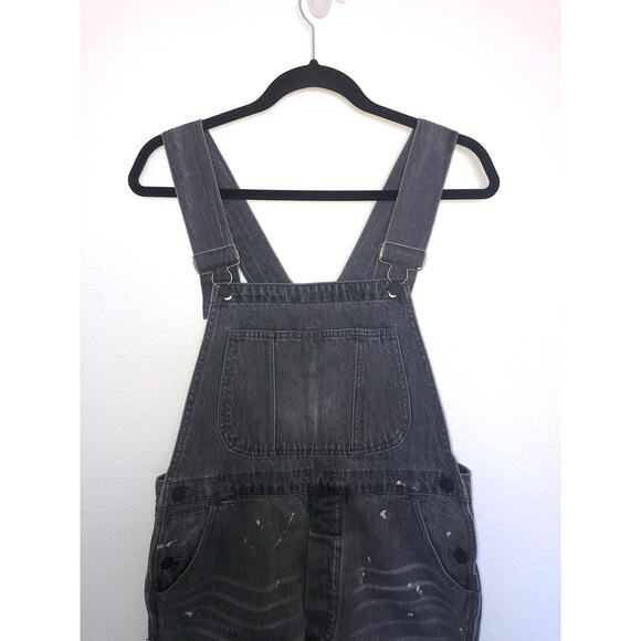 Sandrine Rose Polka Grey Distressed Overalls - S - Picture 4 of 9